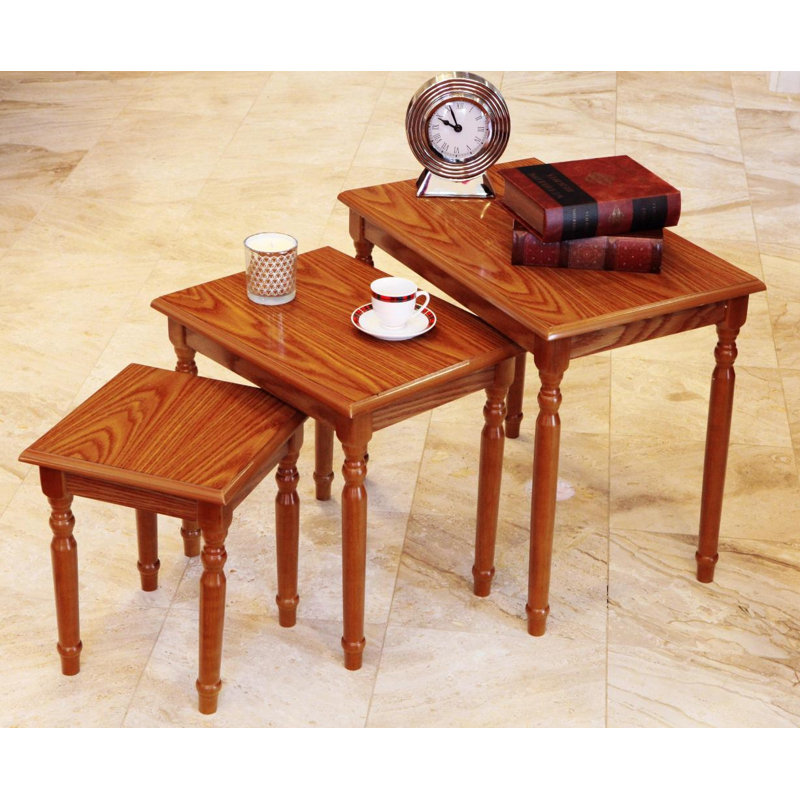 Charlton Home® Solid Wood Nesting Tables & Reviews Wayfair